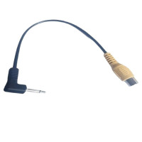 3.5mm elbow to RCA connector adapter cable for car navigation, GPS, camera, and audio connections.